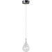 Larmes Polished Chrome Single Pendant - Pendants