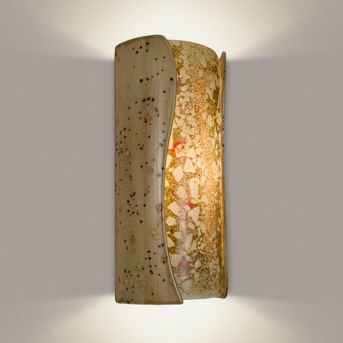 Lava Sandstorm and Multi Amber Wall Sconce - Wall Sconce