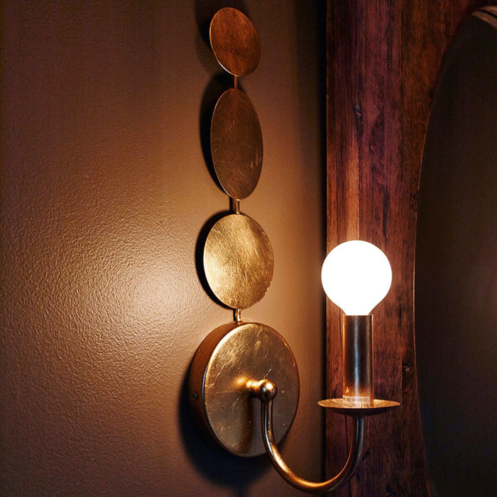 Layla 1 Light Antique Gold Sconce - Wall Sconce