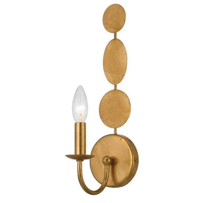 Layla 1 Light Antique Gold Sconce - Wall Sconces