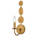 Layla 1 Light Antique Gold Sconce - Wall Sconces