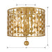 Layla 3 Light Antique Gold Ceiling Mount - Ceiling Mount
