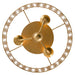 Layla 3 Light Antique Gold Ceiling Mount - Ceiling Mount