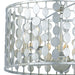 Layla 5 Light Antique Silver Chandelier - Chandeliers