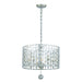 Layla 5 Light Antique Silver Chandelier - Chandeliers
