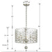 Layla 5 Light Antique Silver Chandelier - Chandeliers