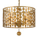 Layla 6 Light Antique Gold Chandelier - Chandeliers