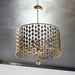 Layla 6 Light Antique Gold Chandelier - Chandeliers