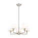 Leila Brushed Nickel 5 Light 26 Inch Chandelier Z-Lite 744-26R-BN | theLightShop