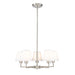 Leila Brushed Nickel 5 Light 26 Inch Chandelier Z-Lite 744-26R-BN | theLightShop