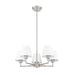 Leila Brushed Nickel 5 Light 26 Inch Chandelier Z-Lite 744-26R-BN | theLightShop