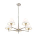Leila Brushed Nickel 5 Light 34 Inch Chandelier Z-Lite 744-34R-BN | theLightShop