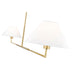 Leila Luxe Gold 2 Light 62 Inch Linear Chandelier Z-Lite 744-62L-LG | theLightShop