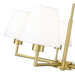 Leila Luxe Gold 5 Light 26 Inch Chandelier Z-Lite 744-26R-LG | theLightShop