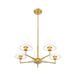 Leila Luxe Gold 5 Light 26 Inch Chandelier Z-Lite 744-26R-LG | theLightShop