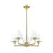 Leila Luxe Gold 5 Light 26 Inch Chandelier Z-Lite 744-26R-LG | theLightShop