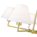 Leila Luxe Gold 5 Light 34 Inch Chandelier Z-Lite 744-34R-LG | theLightShop