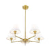 Leila Luxe Gold 5 Light 34 Inch Chandelier Z-Lite 744-34R-LG | theLightShop