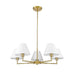 Leila Luxe Gold 5 Light 34 Inch Chandelier Z-Lite 744-34R-LG | theLightShop