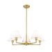 Leila Luxe Gold 5 Light 34 Inch Chandelier Z-Lite 744-34R-LG | theLightShop