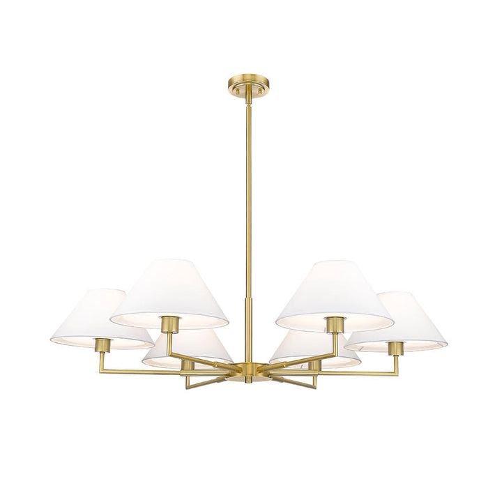 Leila Luxe Gold 6 Light 44 Inch Chandelier Z-Lite 744-44R-LG | theLightShop