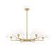 Leila Luxe Gold 6 Light 44 Inch Chandelier Z-Lite 744-44R-LG | theLightShop