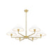 Leila Luxe Gold 6 Light 44 Inch Chandelier Z-Lite 744-44R-LG | theLightShop