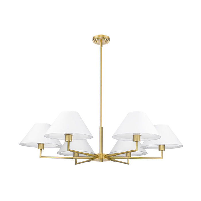 Leila Luxe Gold 6 Light 44 Inch Chandelier Z-Lite 744-44R-LG | theLightShop