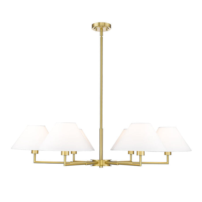 Leila Luxe Gold 6 Light 44 Inch Chandelier Z-Lite 744-44R-LG | theLightShop