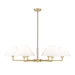 Leila Luxe Gold 6 Light 44 Inch Chandelier Z-Lite 744-44R-LG | theLightShop