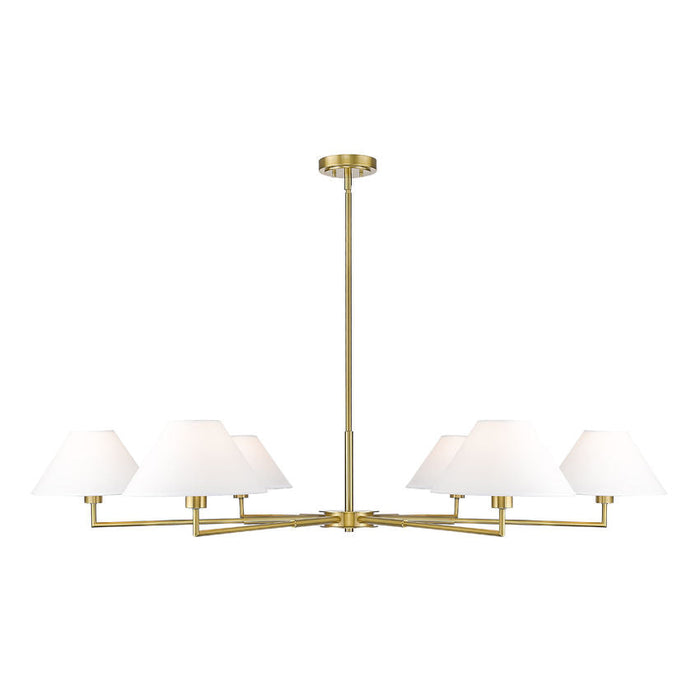 Leila Luxe Gold 6 Light 63 Inch Chandelier Z-Lite 744-63R-LG | theLightShop