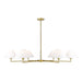 Leila Luxe Gold 6 Light 63 Inch Chandelier Z-Lite 744-63R-LG | theLightShop