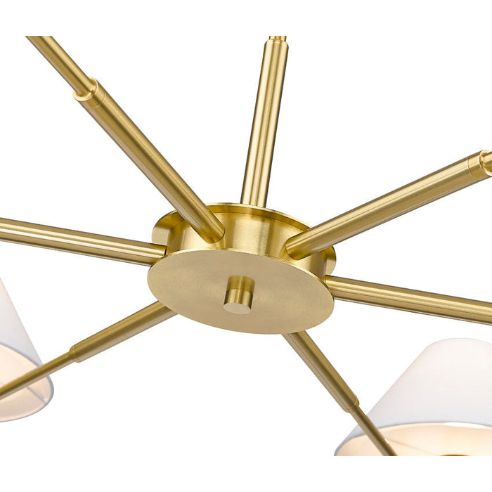 Leila Luxe Gold 6 Light 63 Inch Chandelier Z-Lite 744-63R-LG | theLightShop