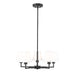Leila Matte Black 5 Light 26 Inch Chandelier Z-Lite 744-26R-MB | theLightShop