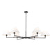 Leila Matte Black 6 Light 63 Inch Chandelier Z-Lite 744-63R-MB | theLightShop