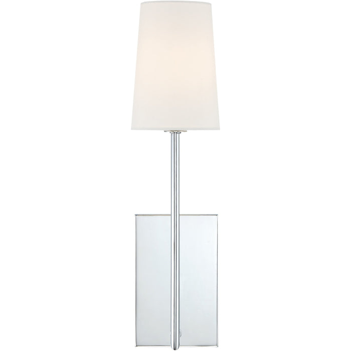 Lena 1 Light Polished Polished Chrome Sconce - Wall Sconce