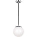 Leo Satin Aluminum Pendant - Pendants