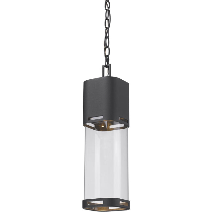 Lestat Black LED Outdoor Chain Mount Ceiling Fixture | theLightShop