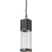 Lestat Black LED Outdoor Chain Mount Ceiling Fixture | theLightShop