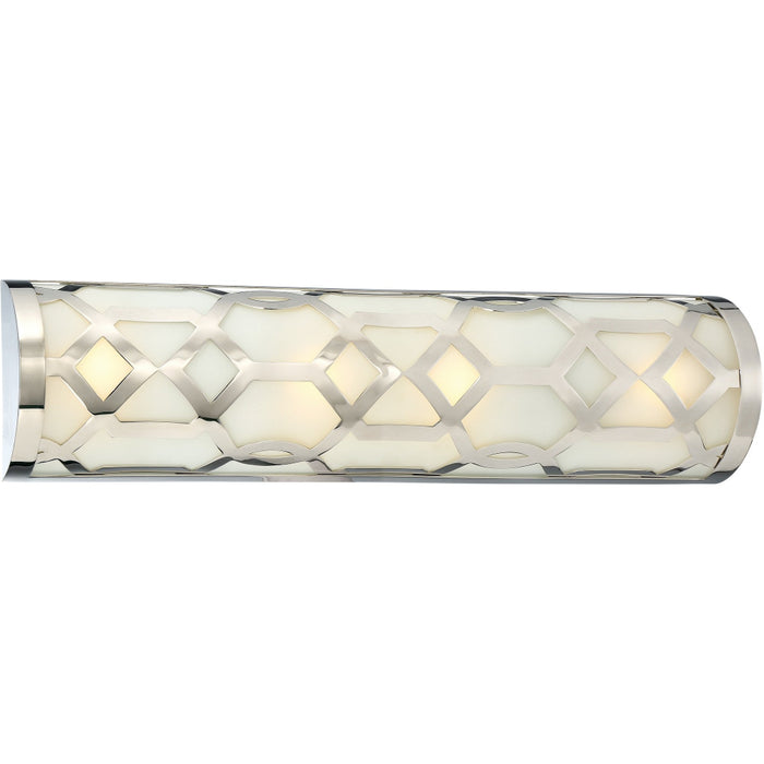 Libby Langdon for Crystorama 1 Light Polished Nickel Bath Fixture - Vanity