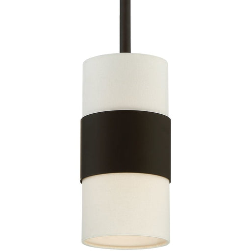 Libby Langdon for Crystorama Grayson 1 Light Dark Bronze Pendant - Pendants