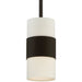 Libby Langdon for Crystorama Grayson 1 Light Dark Bronze Pendant - Pendants