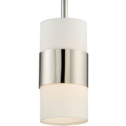 Libby Langdon for Crystorama Grayson 1 Light Polished Nickel Pendant - Pendants
