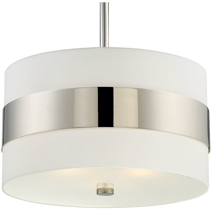Libby Langdon for Crystorama Grayson 3 Light Polished Nickel Chandelier - Chandeliers