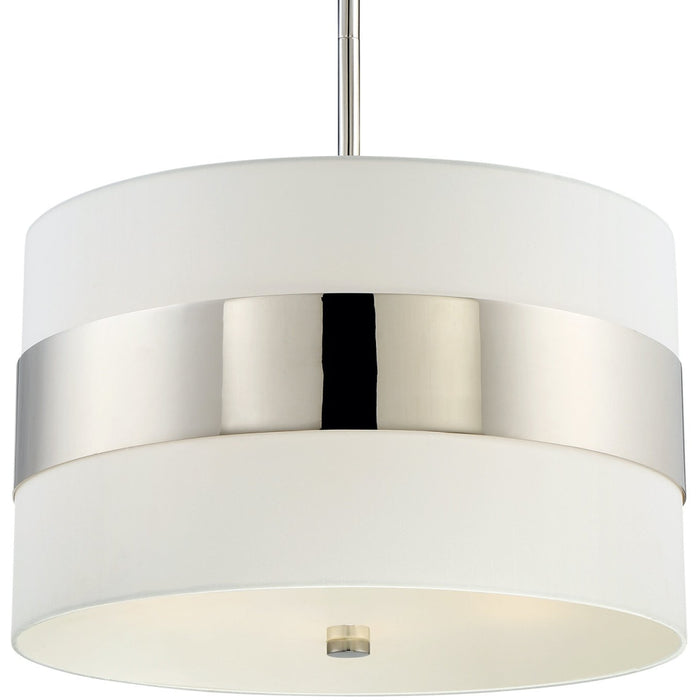 Libby Langdon for Crystorama Grayson 5 Light Polished Nickel Chandelier - Chandeliers