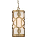 Libby Langdon for Crystorama Jennings 1 Light Aged Brass Pendant - Pendants