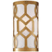 Libby Langdon for Crystorama Jennings 1 Light Aged Brass Sconce - Wall Sconce