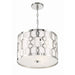 Libby Langdon for Crystorama Jennings 3 Light Polished Nickel Chandelier - Chandeliers