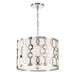 Libby Langdon for Crystorama Jennings 3 Light Polished Nickel Chandelier - Chandeliers