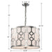 Libby Langdon for Crystorama Jennings 3 Light Polished Nickel Chandelier - Chandeliers